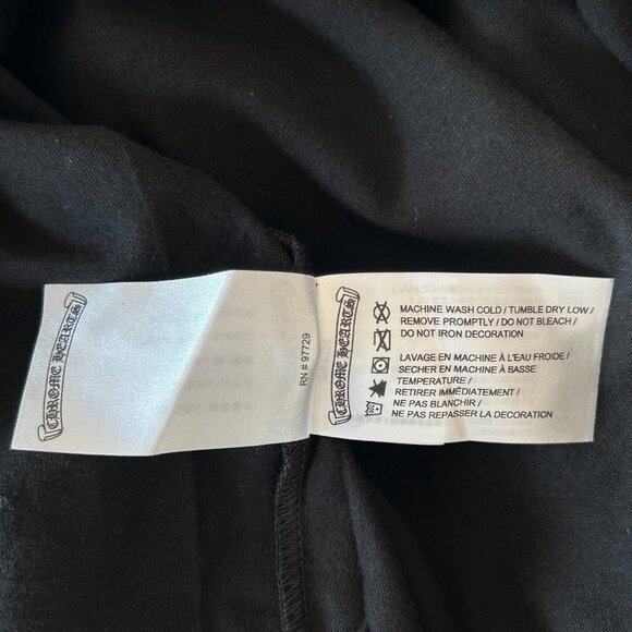 Chrome Hearts Black & Pink Neck Logo Longsleeve T-Shirt - Picture 5 of 7